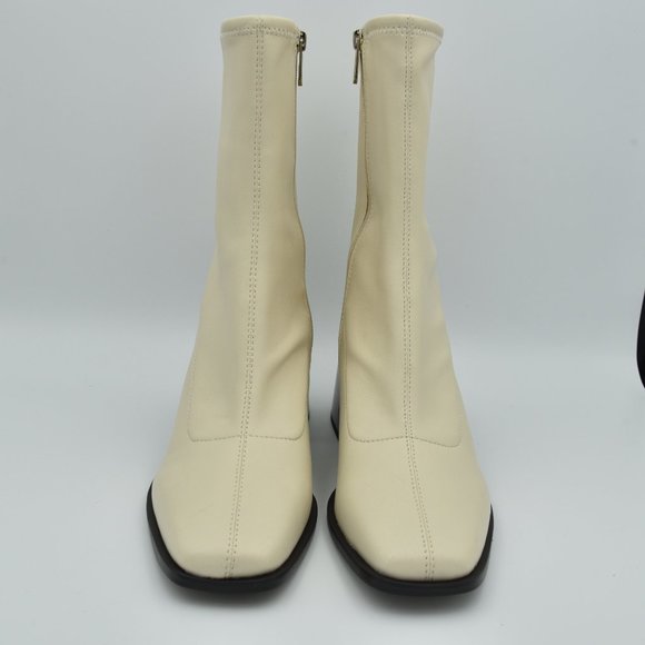 Sam Edelman Wells Zip-Up Block Heel Fashion Boots, Modern Ivory, Women's Size 10 - Picture 4 of 16